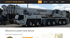 Desktop Screenshot of luckettcraneservice.com