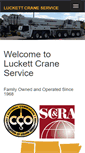 Mobile Screenshot of luckettcraneservice.com